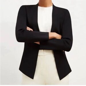 MM Lafleur Woolf Jardigan Ribbed Black Knit Cardigan Blazer New Size Small